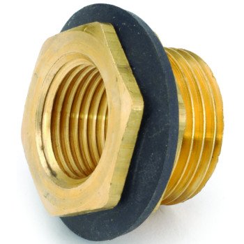 Anderson Metals 57487-1208 Cooler Nipple, Brass, For: Evaporative Cooler Purge Systems