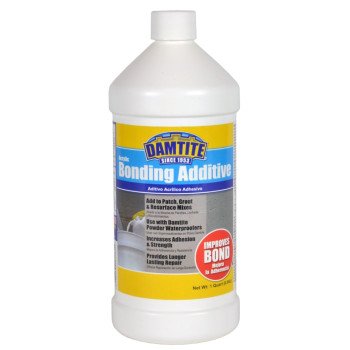 Damtite 05160 Bonding Additive, Liquid, White, 1 qt Bottle
