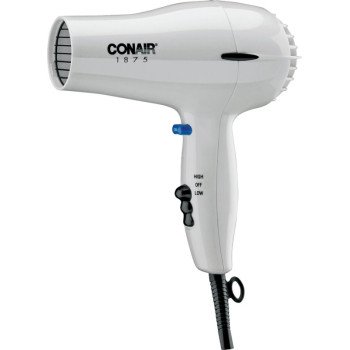 CONAIR 247 Hair Dryer, Mid-Size, Plastic, White