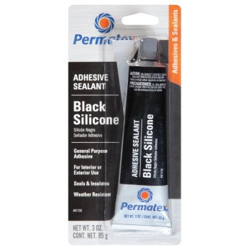 Permatex 81158 Silicone Adhesive Sealant, 3 oz Tube, Paste, Mild