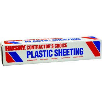 Poly-America SW403C Painter's Sheeting, 100 ft L, 3 ft W, Clear