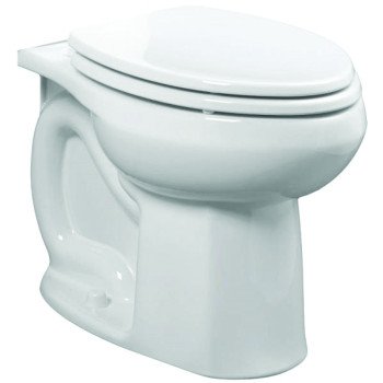 American Standard Colony Series 3068001.020 Flushometer Toilet Bowl, Elongated, 12 in Rough-In, Vitreous China, White