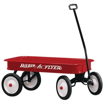 Radio Flyer 18 Wagon, 150 lb, Steel, Classic Red