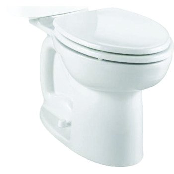 American Standard Cadet 3 3717A001.020 Toilet Bowl, Elongated, 12 in Rough-In, Vitreous China, White, Floor Mounting