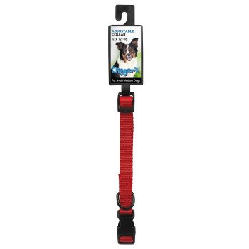 Digger's 2938001 Adjustable Collar, 12 to 18 in L Collar, 5/8 in W Collar, Red