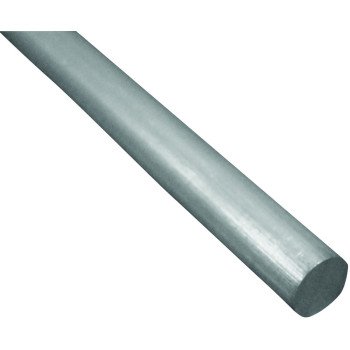 K & S 3055 Decorative Metal Rod, 1/4 in Dia, 36 in L, 1100-O Aluminum, 6061 Grade