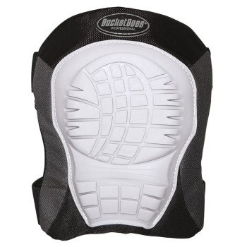 Bucket Boss 94200 Soft Shell Knee Pad, Soft Rubber Cap, Foam Pad, 2-Strap, Straps with Hook and Loop Closure