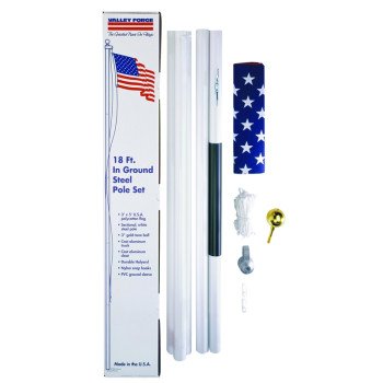 Valley Forge SFP18F-S In-Ground Pole Kit, Polycotton