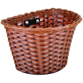 KENT 65226 Bicycle Basket, Medium, Plastic, Brown