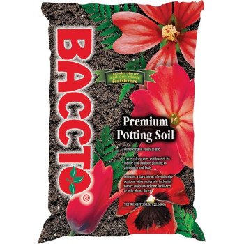 Baccto 1250P Potting Soil, Granular, Dark Brown/Light Brown, 50 lb, Bag