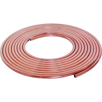 Streamline 1/4X60L Copper Tubing, 1/4 in, 60 ft L, Soft, Type L, Coil