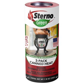 Sterno 20602 Cooking Fuel, 2.5 oz Can, 45 min Burn Time