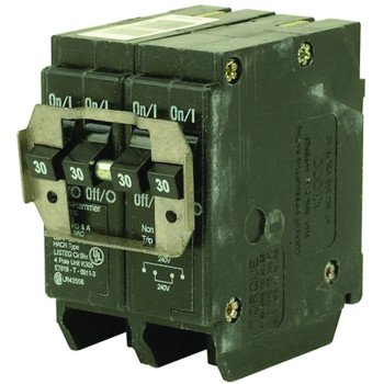 Cutler-Hammer BQ230230 Circuit Breaker with Rejection Tab, Quad, Type BQ, 30 A, 4 -Pole, 120/240 V, Plug Mounting