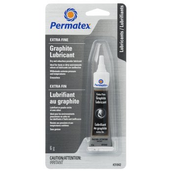 Permatex 31842 Graphite Lubricant, 6 g Tube, Powder