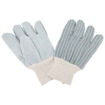Diamondback GV-788HC-3L Leather Palm Work Gloves, One-Size, Knit Wrist Cuff