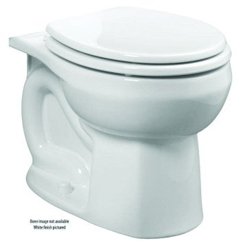 American Standard Colony 3251D.101.021 Flushometer Toilet Bowl, Round, 12 in Rough-In, Vitreous China, Bone, 15 in H Rim