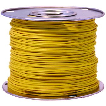 CCI 55672223 Primary Wire, 10 AWG Wire, 1-Conductor, 60 VDC, Copper Conductor, Yellow Sheath, 100 ft L