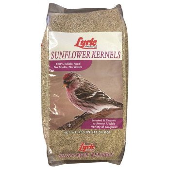 Lyric 26-47284 Bird Seed, Sunflower Kernel, 25 lb Bag