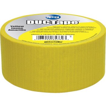 IPG 6720YEL Duct Tape, 20 yd L, 1.88 in W, Cloth Backing, Yellow