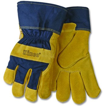 Heatkeep 1926-M Protective Gloves, Men's, M, Wing Thumb, Dark Blue/Golden