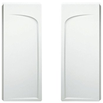 Sterling Ensemble 72205100-0 Shower End Wall Set, 72-1/2 in L, 34 in W, Vikrell, High-Gloss, Alcove Installation, White