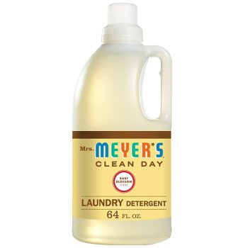 Mrs. Meyer's Clean Day 17511 Laundry Detergent, 64 oz Bottle, Liquid, Baby Blossom
