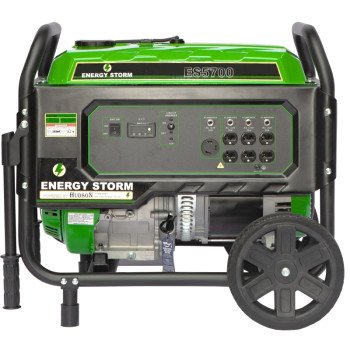 Lifan ES5700 Portable Generator, 42.2 A, 120 V, 5700 W Output, Gasoline, 6.5 gal Tank, 10 hr Run Time