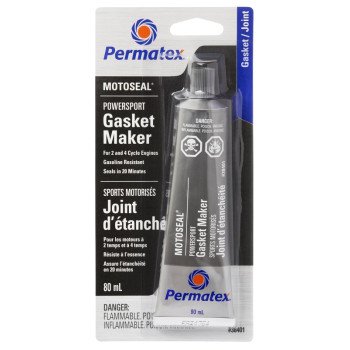 Permatex MotoSeal 38401 Gasket Maker, 80 mL Tube, Paste, Aromatic