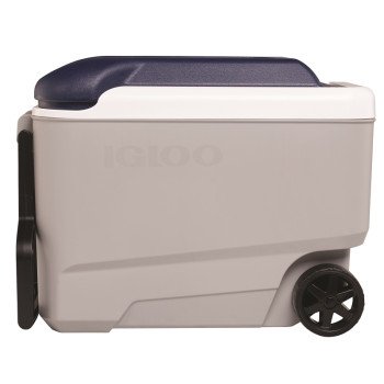 IGLOO 34814 Roller Cooler, 40 qt Cooler, Polyurethane, Blue, 5 days Ice Retention