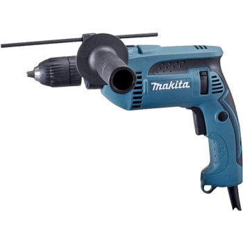 Makita HP1641K Hammer Drill, 6 A, Keyless Chuck, 1/2 in Chuck, 0 to 44,800 bpm, 0 to 2800 rpm Speed