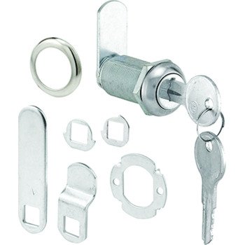 Defender Security U 9950KA Drawer and Cabinet Lock, Keyed Lock, Stainless Steel, Chrome