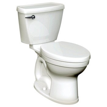 American Standard Champion 4 747BA107SC.020 Flush Toilet, Round Bowl, 1.28 gpf Flush, 12 in Rough-In, 16-1/2 in H Rim