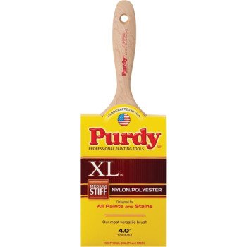 Purdy XL Sprig 144380340 Trim Brush, Nylon/Polyester Bristle, Beaver Tail Handle
