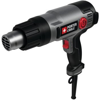 Porter-Cable PC1500HG Heat Gun, 19 cfm Air, 120 to 1150 deg F, Includes: Integrated Hanging Hook