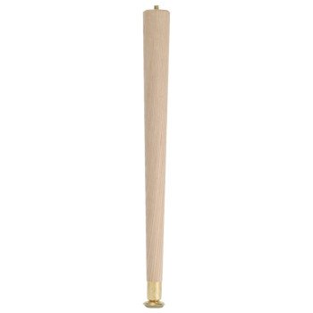 Waddell 2508 Table Leg, 7-1/2 in H, Hardwood, Smooth Sanded