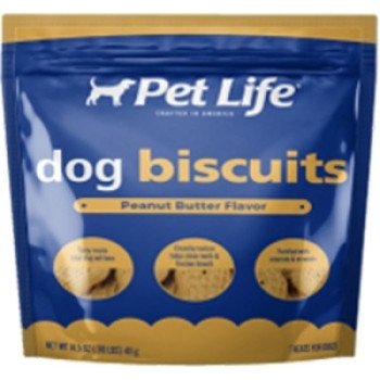 Pet Life Pet Life 01003 Biscuit with Peanut Butter and Molasses Biscuits, Peanut Butter Flavor, 4 lb