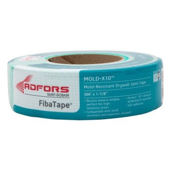 Adfors Mold-X10 FDW8664-U Drywall Tape Wrap, 300 ft L, 1-7/8 in W, 0.3 mm Thick, Green