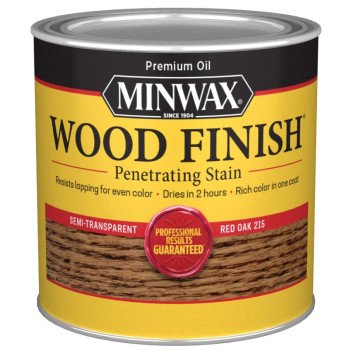 Minwax 221504444 Wood Stain, Red Oak, Liquid, 0.5 pt, Can