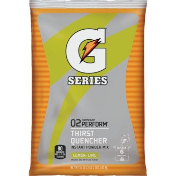 Gatorade 03967 Thirst Quencher Instant Powder Sports Drink Mix, Powder, Lemon-Lime Flavor, 51 oz Pack