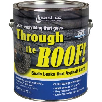 Sashco 14004 Cement and Patching Sealant, Clear, Liquid, 1 gal, Container