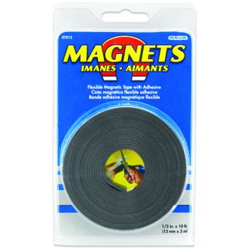 Magnet Source 07012 Magnetic Tape, 10 ft L, 1/2 in W