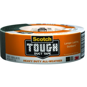 3M 2540 Duct Tape, 40 yd L, 1.88 in W, Polyethylene Backing, Gray