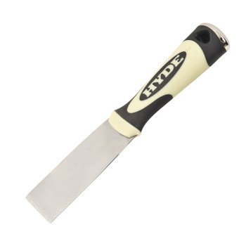 Hyde 06151 Putty Knife, 1-1/2 in W Blade, Carbon Steel Blade, Polypropylene/Thermoplastic Elastomer Handle, 8 in OAL