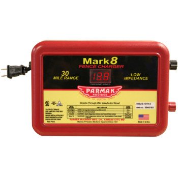 Parmak MARK 8/7 Electric Fence Charger, 1.1 to 4.9 J Output Energy, 110/120 V