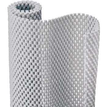 Con-Tact 04F-C6O52-06 Shelf Liner, 4 ft L, 20 in W, Foam/PVC, Bright White
