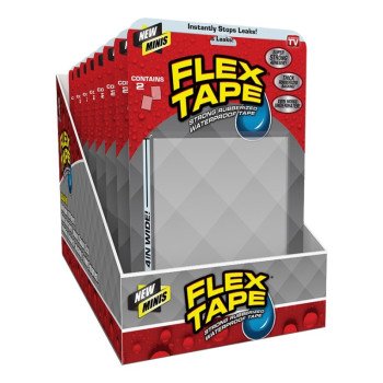 Flex Seal TFSCLRMINI Flex Tape, 4 in L, 3 in W, Clear