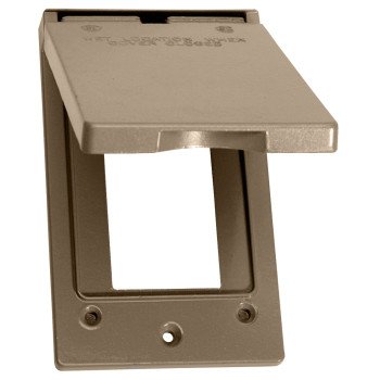 BWF 511VAB-1 Cover, 4-9/16 in L, 2-13/16 in W, Metal, Bronze, Powder-Coated
