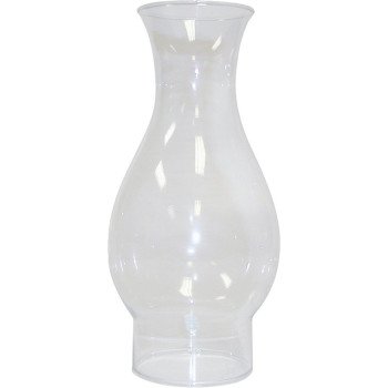 Tiki 417B Lamp Chimney, Glass, Clear, For: Classic, Ellipse Oil Lamps with 2-5/8 in Base