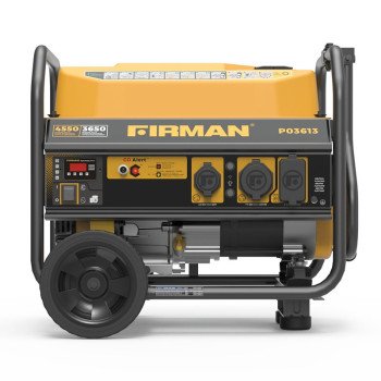 Firman P03613 Portable Generator with CO Alert, 30 A, 120 VAC, Gasoline, 5 gal Tank, 14 hr Run Time, Recoil Start