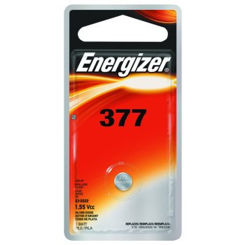 Energizer 377BPZ-2 Battery, 1.5 V Battery, 24 mAh, 377 Battery, Silver Oxide